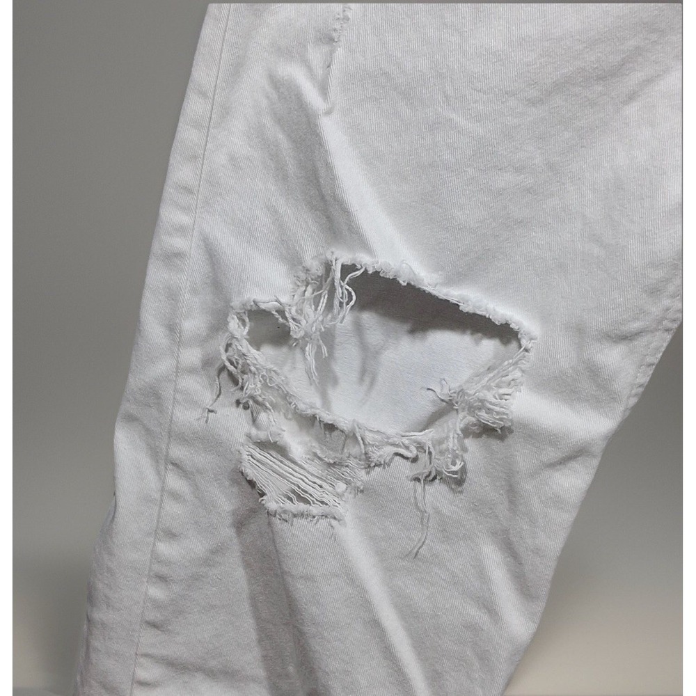 Wild Fable Womens White High Rise Dad Jeans Distressed Ripped Size 10 331042477 - Picture 7 of 14